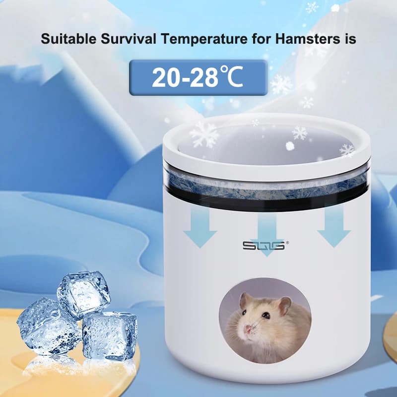 Hamster Ice House Golden Bear Greenhouse Summer Coolness and Cooling Artifact Small Pet Summer Shelter Evacuation House - 3
