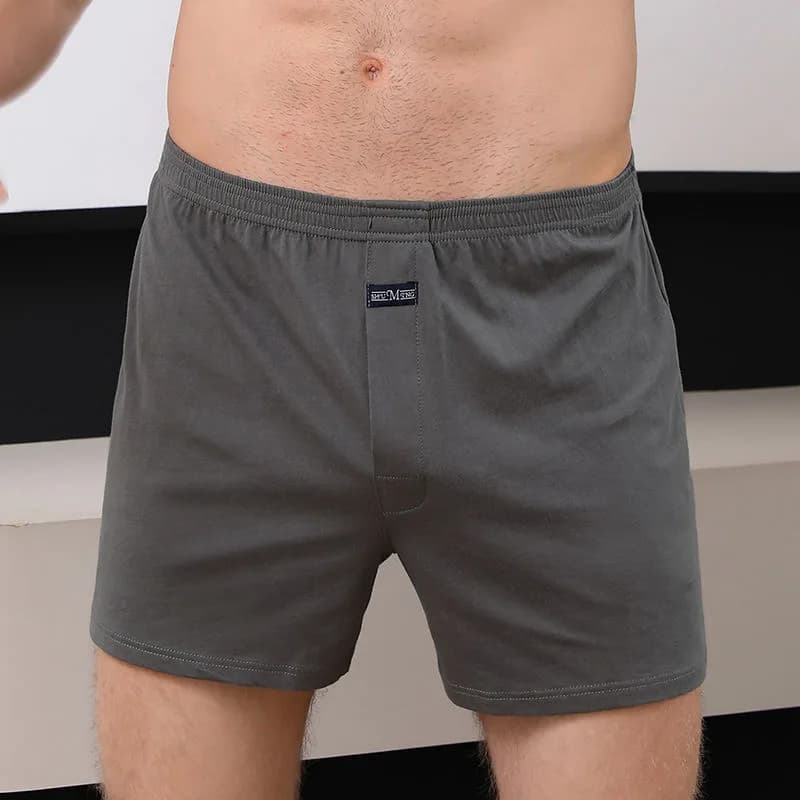 Men's Arlo loose fitting men's underwear, pure cotton home pants, sleepwear, high waist underwear, comfortable and breathable, - 3