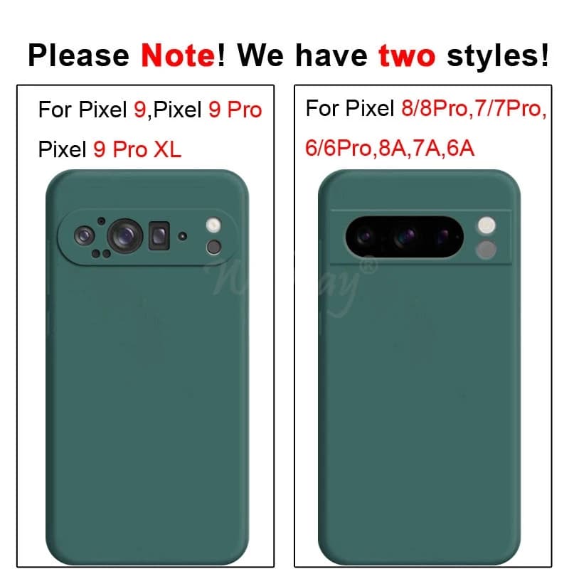 For Google Pixel 8 Pro Case Pixel 10 Pro Cover Liquid Silicone Rubber Protector TPU Case Pixel 9 Pro XL 8 Pro 8A 7A 7 6A 6 Pro - 6