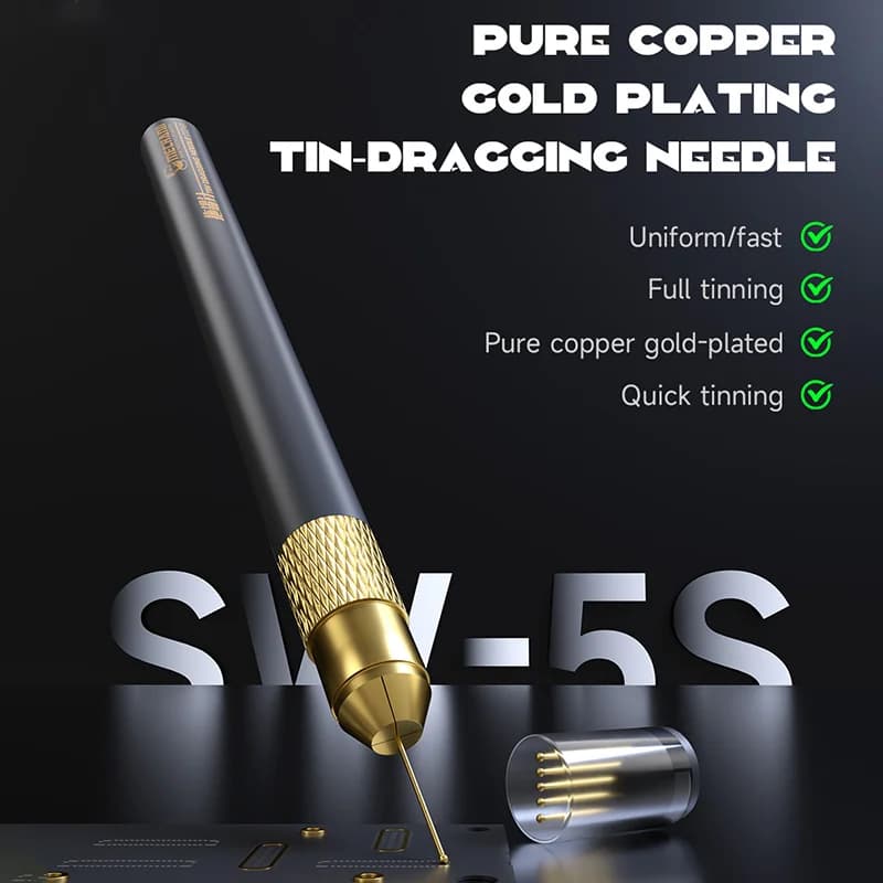 Mechanic SW-5S tin tow needle precision welding on tin fast and uniform for precision welding  PCB  BGA chip repair tools - 2