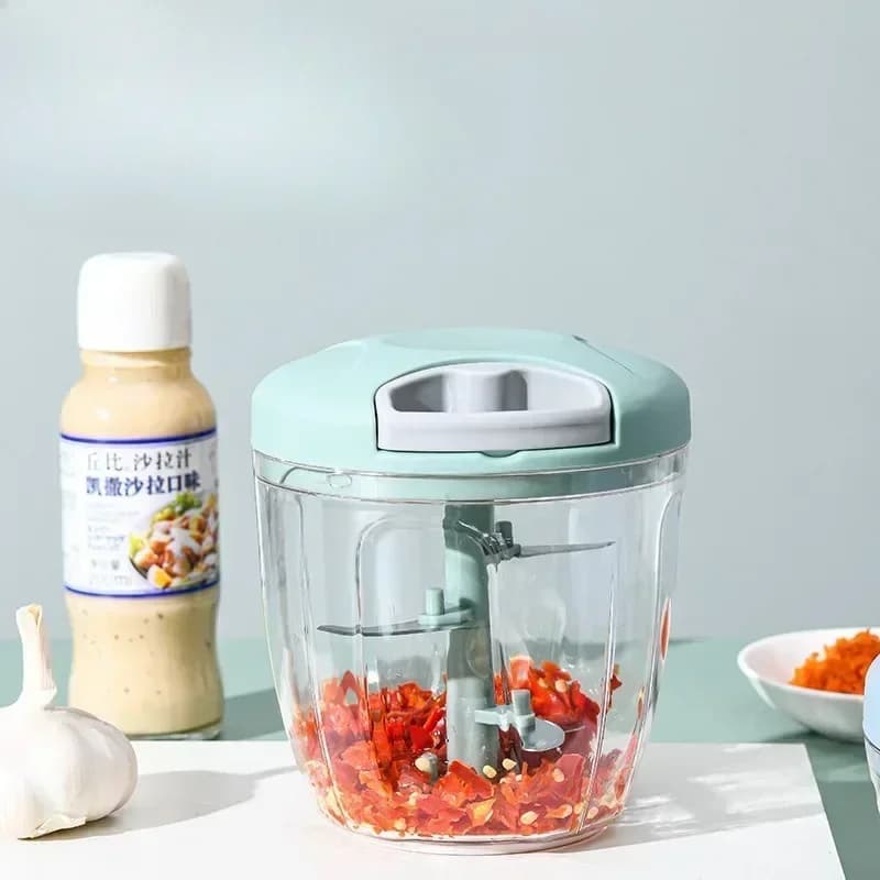 Crusher Vegetable Onion Cutter Kitchen Cooking Accessories 500/900ML Manual Meat Mincer Garlic Chopper Rotate GarlicPress - 4