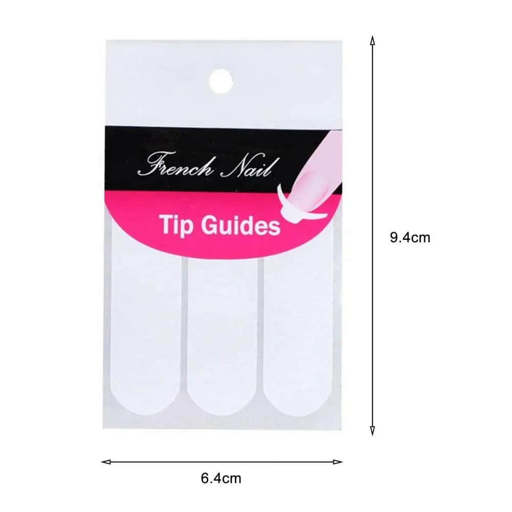 240 قطعة الأظافر ملصق Stencil نصائح دليل الفرنسية مانيكير قطاع مسمار ملصقات فنية شكل هامش DIY بها بنفسك الاستنسل ثلاثية الأبعاد التصميم أدوات التجميل - 2