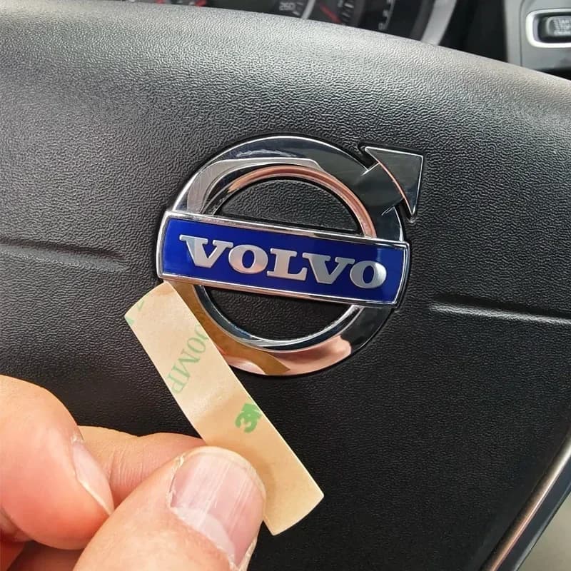 ملصق شعار عجلة القيادة من ABS لسيارات فولفو EX90 V60 V40 XC90 S60 XC60 V50 V70 S90 XC40 S80 T6، إكسسوارات تزيين