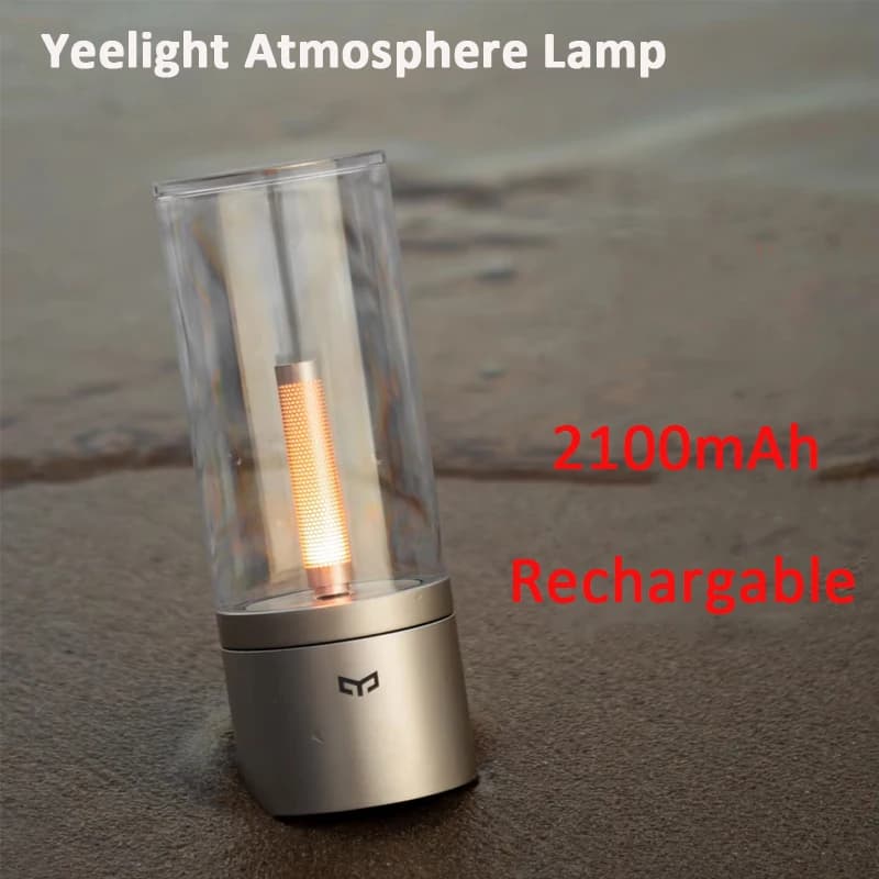 مصباح Yeelight جو أصفر، إضاءة ليلية LED، تحكم في السطوع، قابل للشحن، مثالي لغرفة النوم
