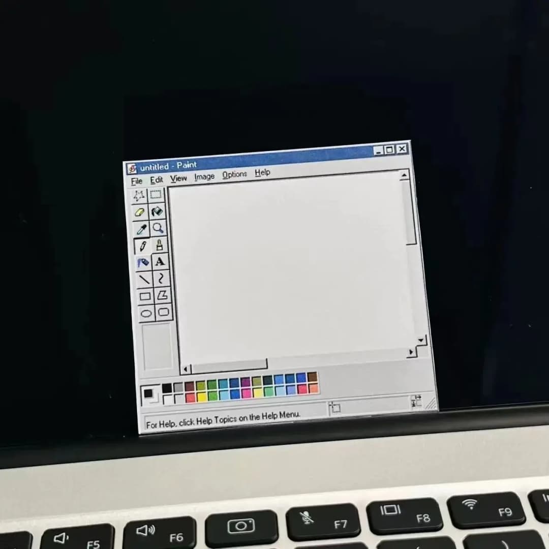 50-Page Retro Computer Drawing Tools Pattern Notepad Classic Design, Minimalist Color Scheme Back-to-School Season Notepad - 6