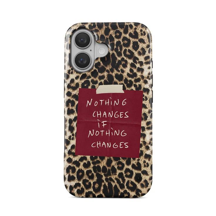 Clmj Luxury Nothing Changes Phone Case for iPhone 17 16e 16 15 14 13 12 11 X XS XR XSMAX 7 8 Air Pro Max Plus Double-layer Cover