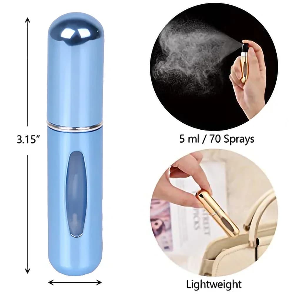 5 مل مرش عطر حاويات مستحضرات تجميل سائلة محمولة للسفر زجاجات عطر كحولية صغيرة قابلة لإعادة التعبئة زجاجة رذاذ فارغة - 5