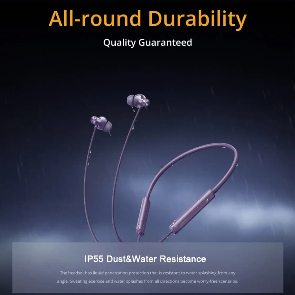 سماعات الرأس اللاسلكية الجديدة الأصلية Realme Buds Wireless 5 ANC بمحرك باس ديناميكي 13.6 ملم وبلوتوث 5.4 وإلغاء ضوضاء هجين 50 ديسيبل - 5