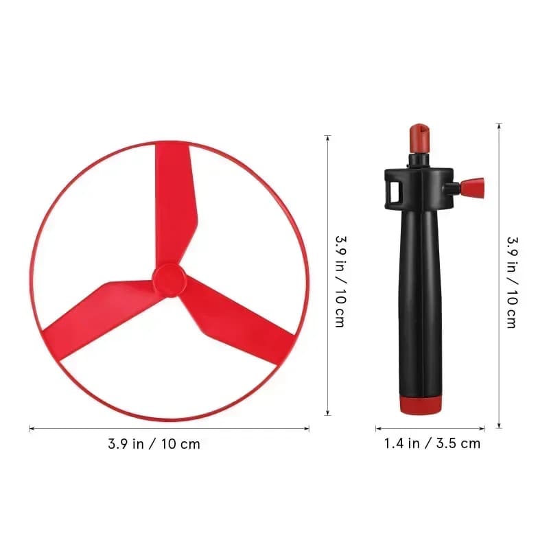 1 قطعة الاطفال سحب سلسلة تحلق القرص المروحة هليكوبتر اللعب في الهواء الطلق متعة لعبة الرياضة تحلق تدور لعبة تطوير الأطفال - 6