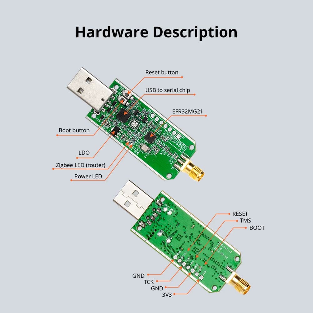 SONOFF ZBDongle-E USB Dongle Plus ZigBee 3.0 Wireless Zigbee Gateway Analyzer ZHA Zigbee2MQTT Pre-Flashed As Coordinator - 4