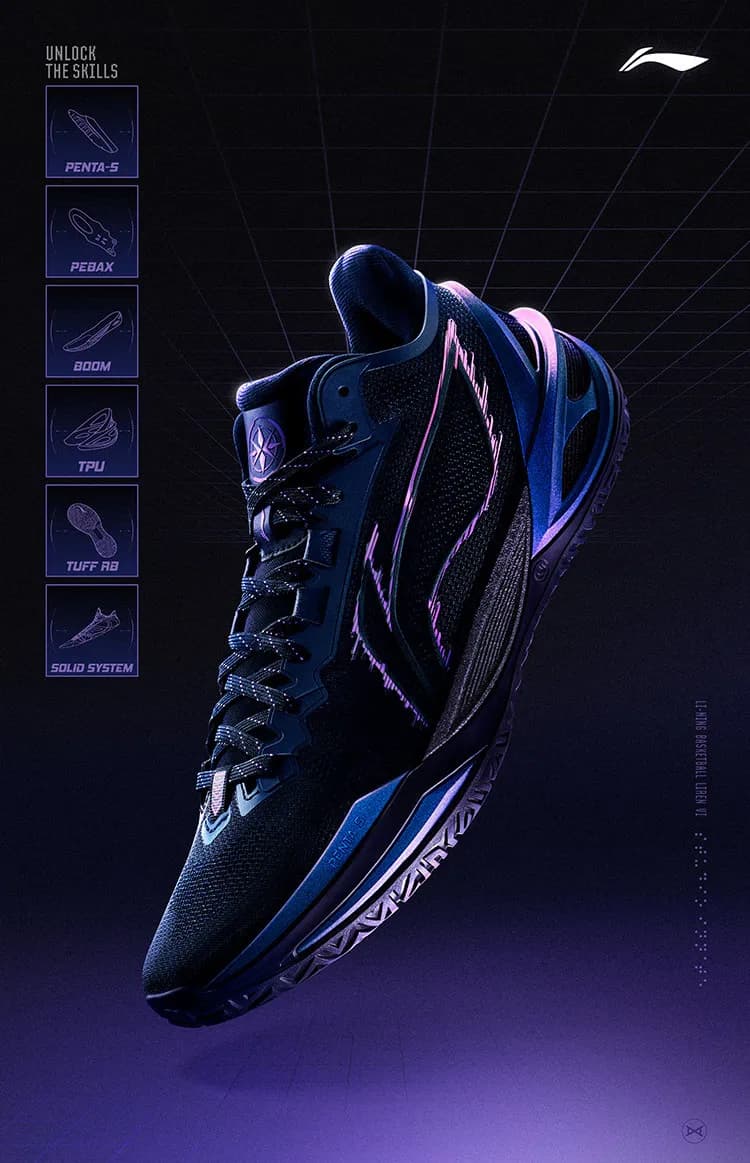 أحذية كرة سلة رياضية للشباب بتصميم باز يطير احترافية مبطنة مرتدة من LI NING LIREN6 - 5