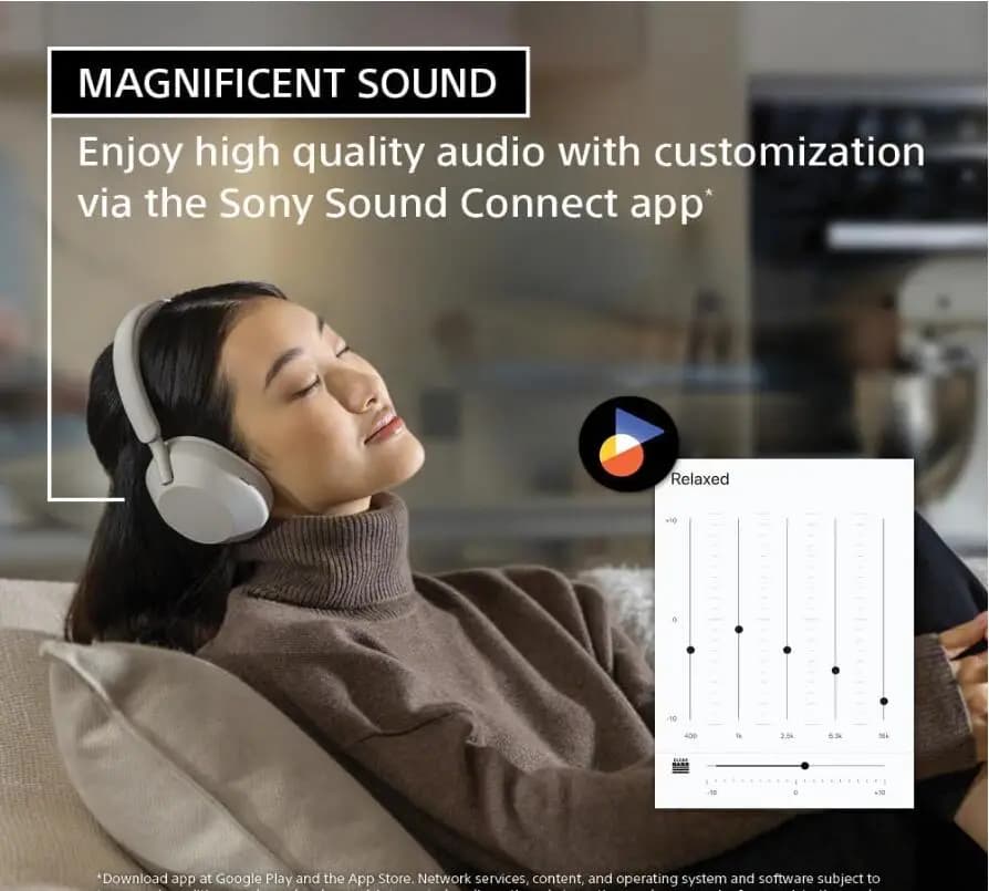 سوني WH-1000XM5 سماعات رأس عازلة للضوضاء متقدمة، محسن NC تلقائي، عمر بطارية 30 ساعة، تحكم صوتي أليكسا، أسود - 2