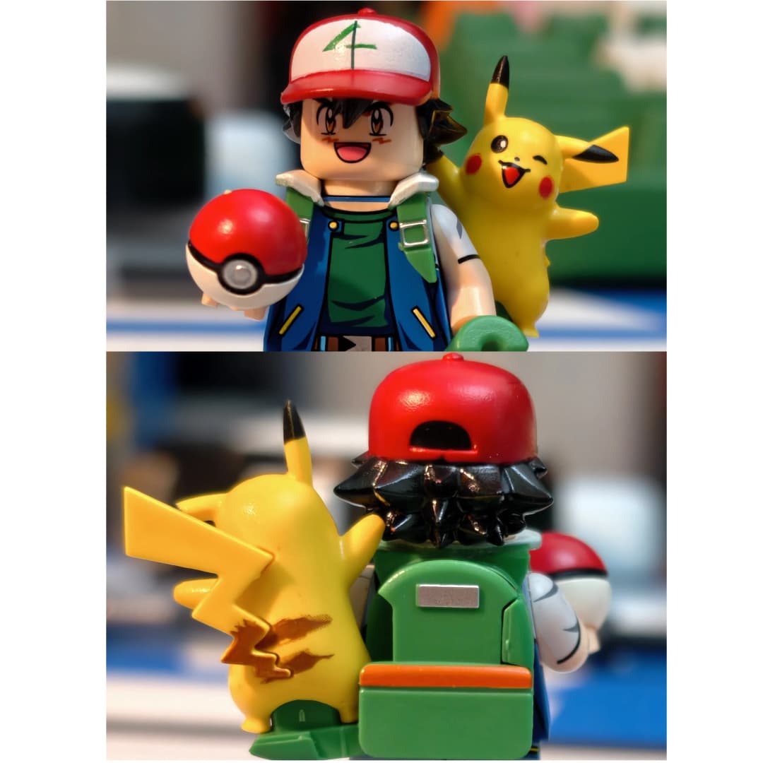 Pokemon Trainer Pikachu Charizard Building Blocks Ash Ketchum Misty Serena Mini Action Figure Toys - 4