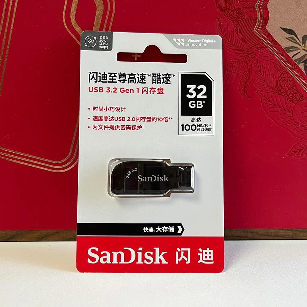 SanDisk CZ410 USB 3.0 Flash Drive 256GB 128GB 64GB 32GB Pen Drive Memory Stick Black U Disk Mini Pendrive Read Speed Max 100MB/s - 6