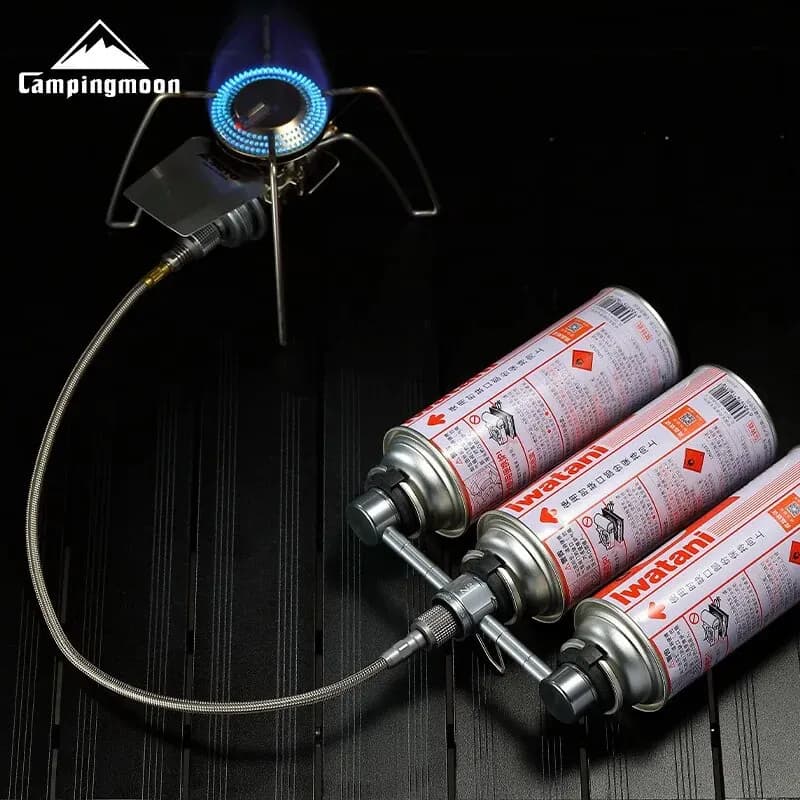 CAMPINGMOON Outdoor Camping 1PCS Alloy Three To One Adapter Z30 Gas Tank Stove Adapter Three Gas Tank Adapter - 6