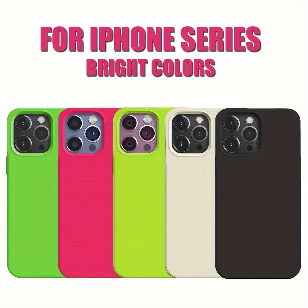 Original Silicone Case For iPhone 17 16 15 14 13 12 Pro Max 16 Plus Air Silicone Solid Color Fall and Collision Protection Cover - 2