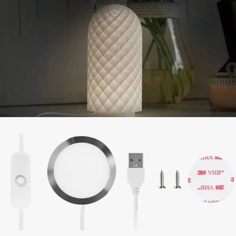 Bambu Lab Compatible LED Light Kit 001 - 3D Printer Workspace Lighting, DIY RGB Strip for P1P/X1 Series, USB-Powered & Energy Sa - 4