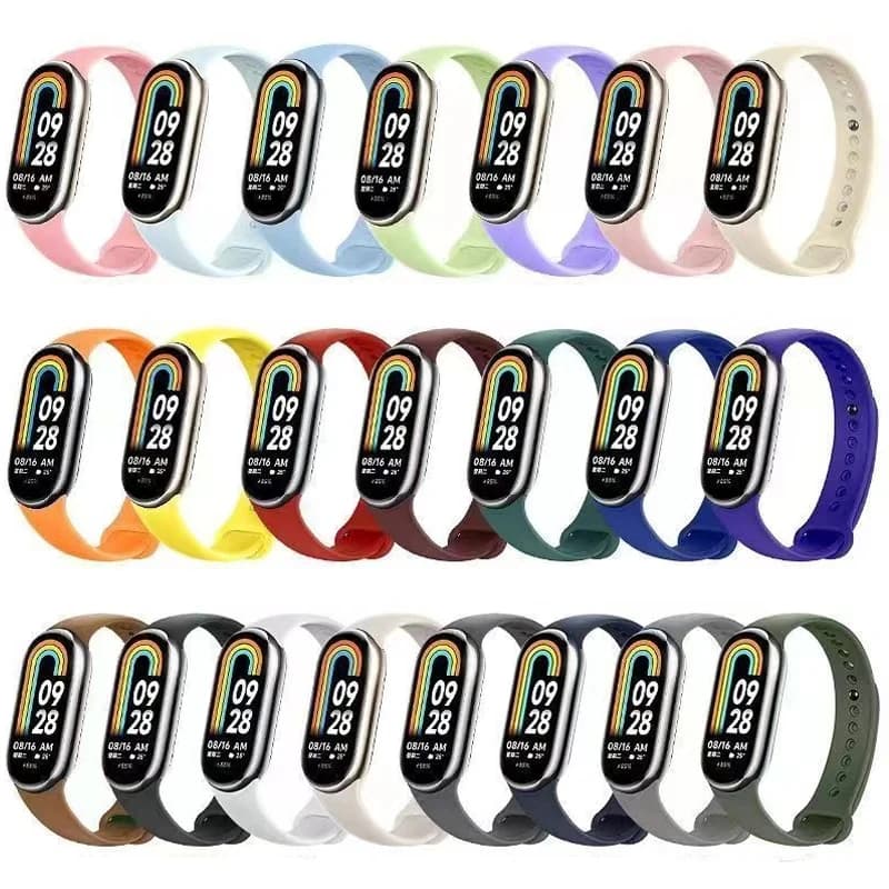 Silicone Strap For Xiaomi Mi band 8-8 NFC Replacement miband9/8 Sport Bracelet waterproof Watchbands smart mi band 9 Accessories - 2