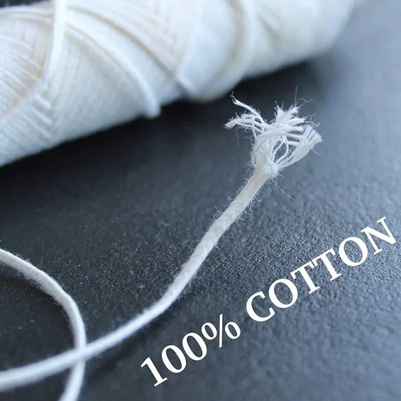 1 لفة شمعة القطن الفتائل + 100 قطعة شمعة معدنية الفتيل Sustainer علامات التبويب ل شمعة يدوية لتقوم بها بنفسك الحرفية صنع عدة مجموعة اكسسوارات ﻿ - 5