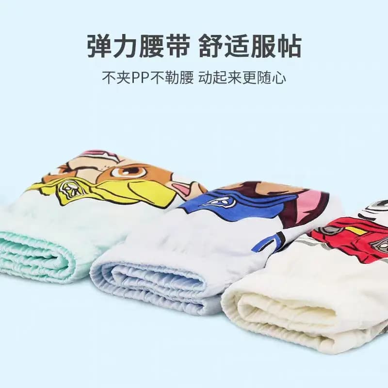 3 قطع/مجموعة ملابس داخلية قطنية أصلية للاطفال باو باترول تشيس مارشال رابل ملابس داخلية مثلثة للاولاد شورتات بوكسر - 5