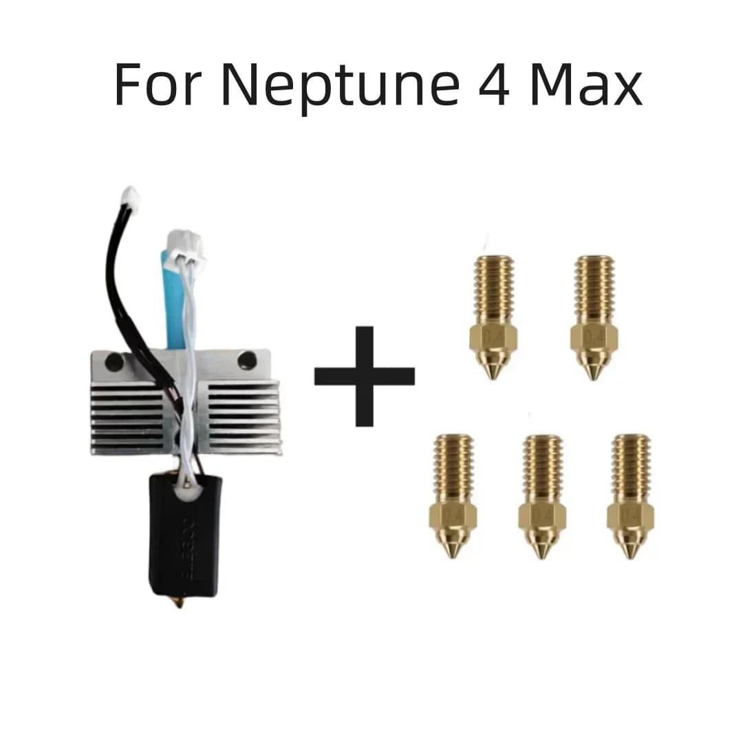 طابعة ELEGOO Neptune 4 ماكس/بلاس هوت إند ومجموعة 5 فوهات مجمعة بالكامل مع بكرة مزدوجة ومحرك دفع مباشر رسمية ثلاثية الأبعاد - 5