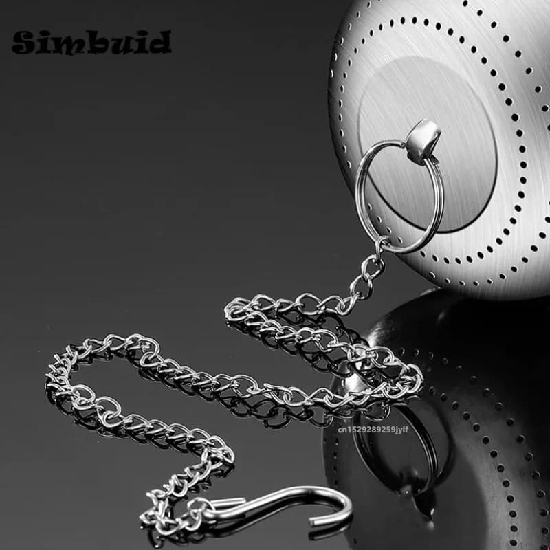 Tea Strainer 304 Stainless Steel Tea Infuser Tea Leaves Spice Seasoning Ball Strainer Teapot Fine Mesh Coffee Filter Teaware - 3