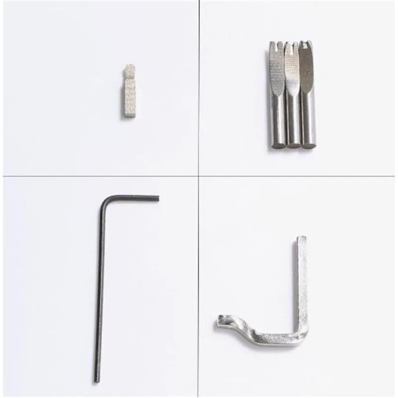 7 in 1 Professional Leather Craft Adjustable Stitching and Slotting Crease Leather Tools DIY Handmade Multifunctional Trimmer - 5