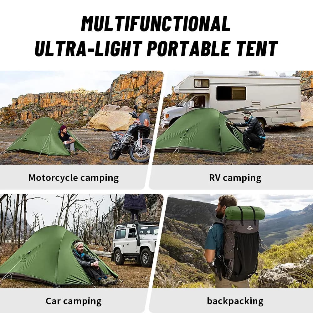 Naturehike Cloud Up 1 2 3 Person Camping Tent Ultralight Waterproof Trekking Tents Hiking Backpacking Shelter Tent Travel Tent - 6