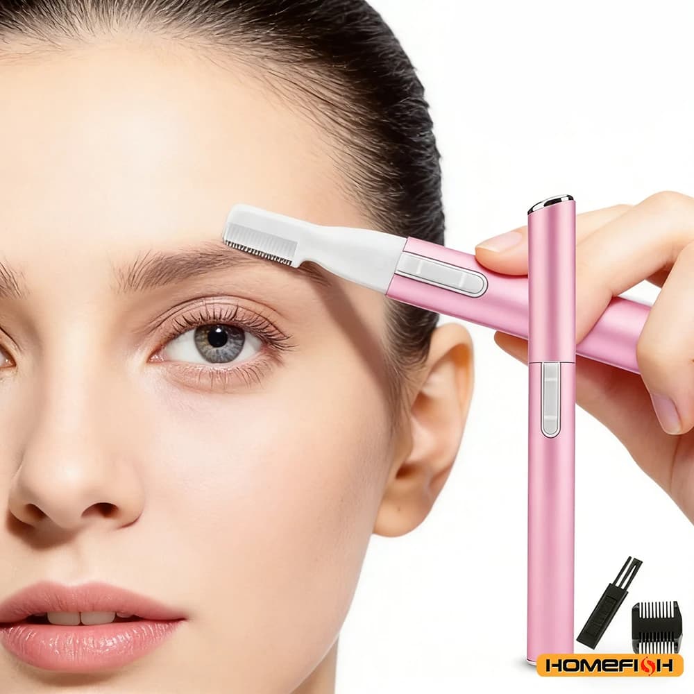 ماكينة حلاقة الحاجبين الكهربائية الصغيرة ومزيل شعر الوجه للرقبة والشفتين والذراعين والساقين والجسم، ماكينة تشذيب للنساء - 2