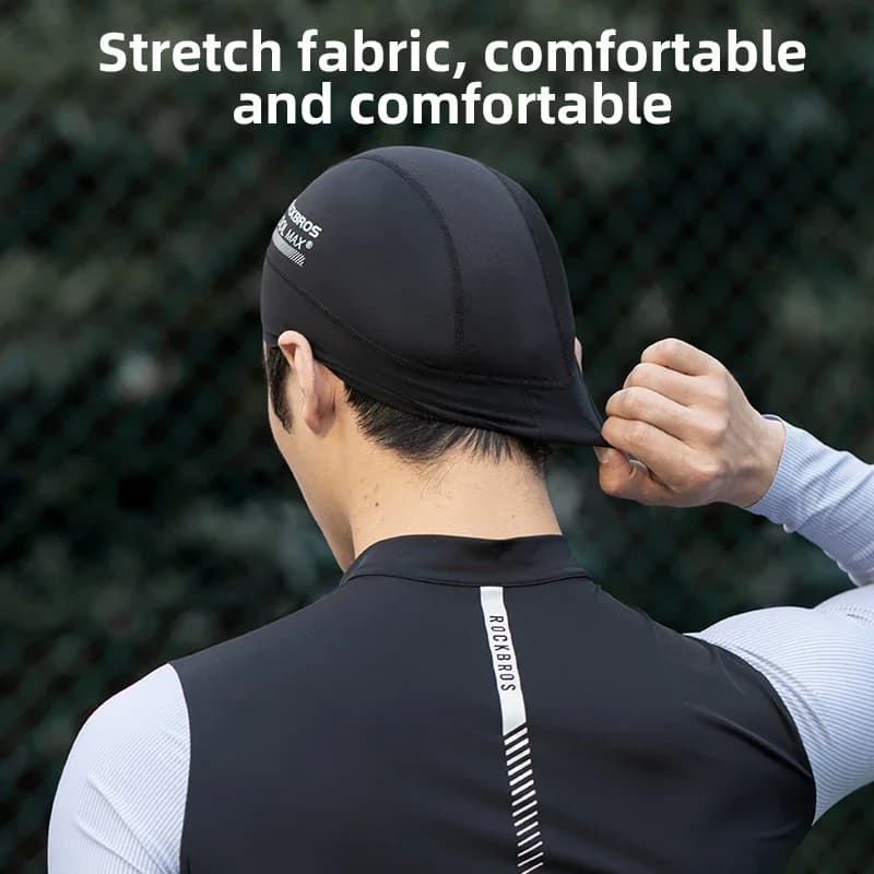 قبعة دراجات من ROCKBROS، قابلة للتنفس، سريعة الجفاف، قبعة خوذة، قبعة داخلية، حماية من الشمس UPF50، قبعة رياضية للجري، قبعة دراجات نارية صيفية - 3