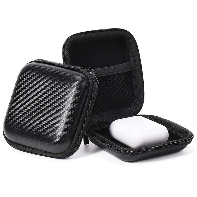 حقيبة للتخزين بسحاب حقيبة حمل محمولة متعددة الأحجام سماعة حزمة حقيبة بسحاب تخزين السفر لسلك الكابل ﻿ - 2