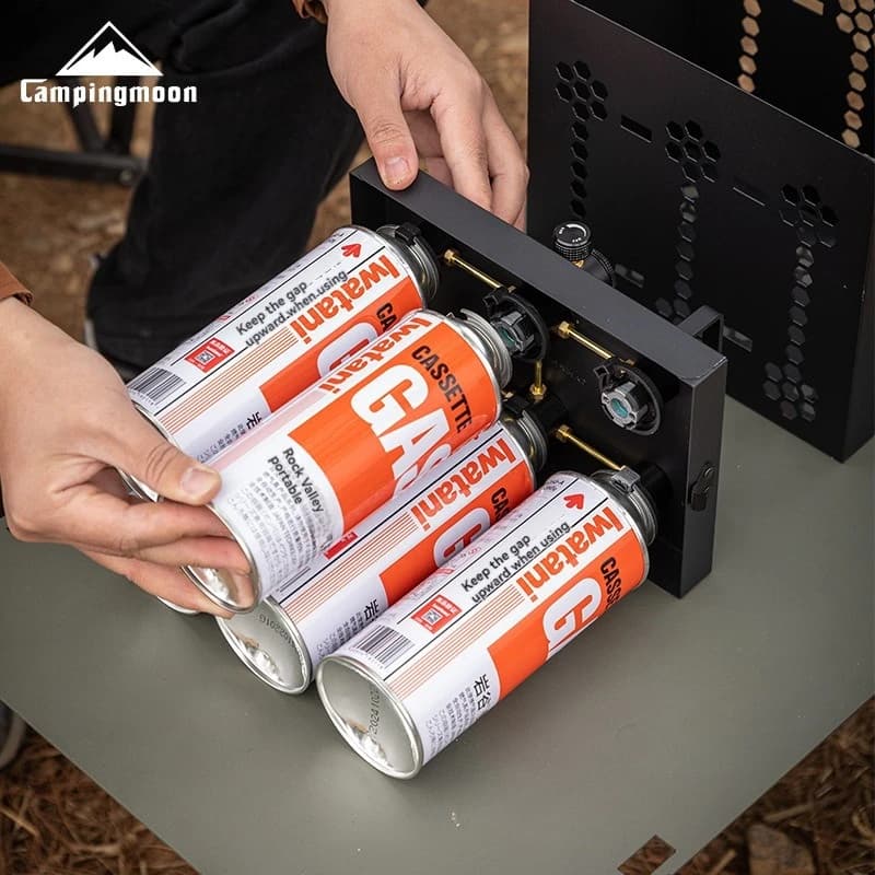 CAMPINGMOON BKZ63 ستة إمدادات تخزين وقود مزدوج موقد تخييم للطهي وتدفئة السيارات مع تخزين إمدادات طويلة المدى - 4
