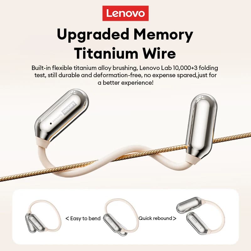 New Lenovo LE503 Wireless Bluetooth 6.0 Headphones IPX4 Waterproof Sport Earphones HiFi Stereo Sound Long Battery Life Earbuds - 5