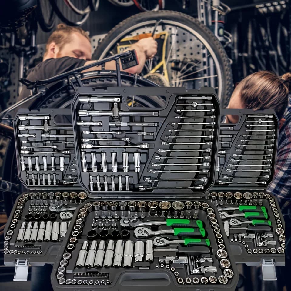 150/46pcs Auto Mechanical Repair Tool Set, Multifunctional with Socket, Wrench And Ratchet Set, Auto Repair, Mechanical Toolkit - 6