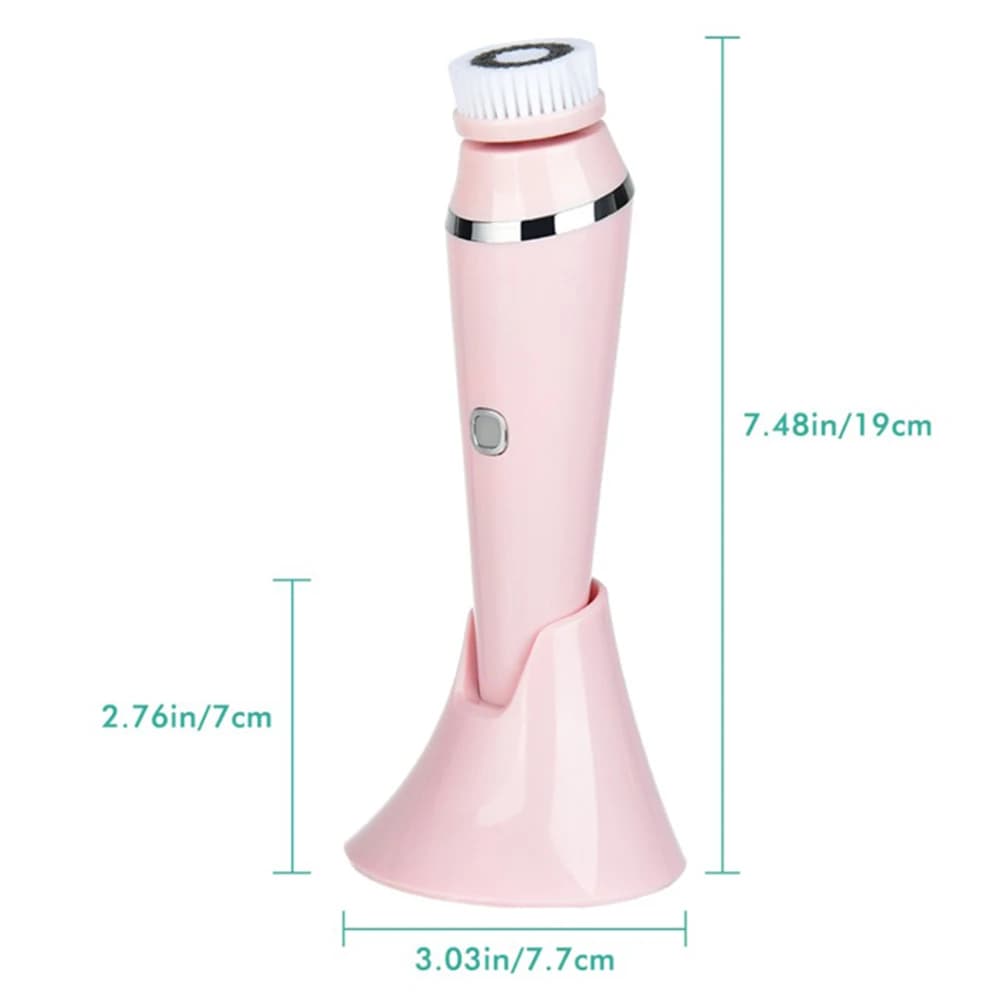 Electric Facial Brush Electric Rechargeable Waterproof exfoliating peel deep cleansing skin pore face cleanser facial cleaning - 3
