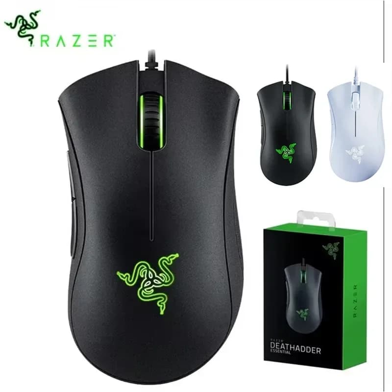 ماوس Razer DeathAdder أساسي سلكي للألعاب 6400DPI 5 أزرار مستقلة للابتوب حاسوب بدون برنامج تشغيل - 2