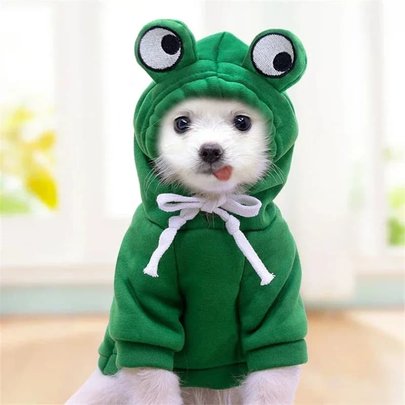 Cute Fruit Dog Clothes for Small Dogs hoodies Warm Fleece Pet Clothing Puppy Cat Costume Coat for French Chihuahua Jacket Suit - 4