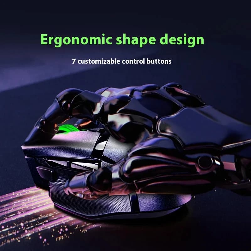 ماوس ألعاب Razer V3 X لاسلكي بلوتوث USB وضع مزدوج تصميم ثعبان لإكسسوارات الكمبيوتر والمكتب الإلكترونية هدية - 4