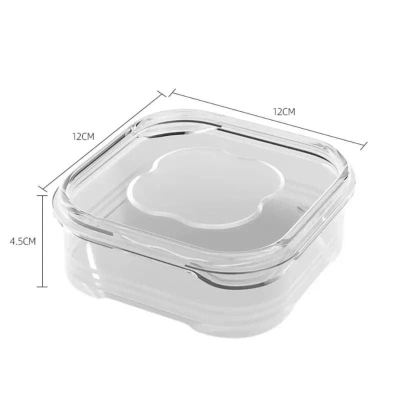 1/10PC Small Food Preservation Boxes Refrigerator Frozen Meat Vegetable Fresh-Keeping Box Transparent Kitchen Sealed Storage Box - 6
