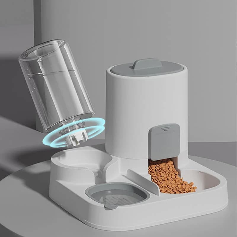 Hot Pet Feeding and Drinking Water Two-in-one Food Smooth Large-Capacity Feeding and Drinking Water Bowl Cat Food Bowl Dog Bowl - 4