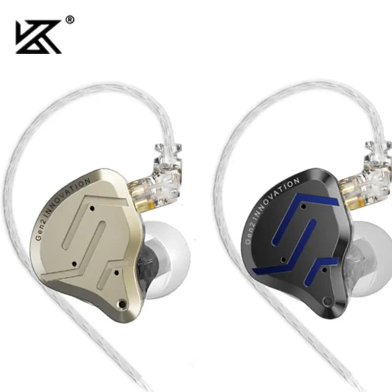 KZ ZSN Pro 2 هايبرد درايف 1BA+1DD سماعات أذن معدنية هاي فاي باس هيدست دي جي سماعات رياضية عازلة للضوضاء
