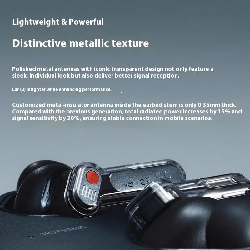 2025 New Nothing Ear (3) Earphones 45dB ANC Hi-Res Audio with LDAC&LHDC 11mm Ceramic Driver Support 8-Band EQ Global Version - 5