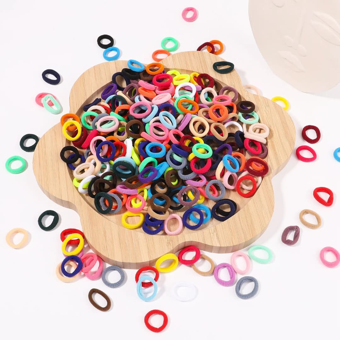 50/100Pcs Hair Bands Girls Candy Color Elastic Rubber Band Hair Bands Child Baby Headband Scrunchie Kids Hair Accessories - 5