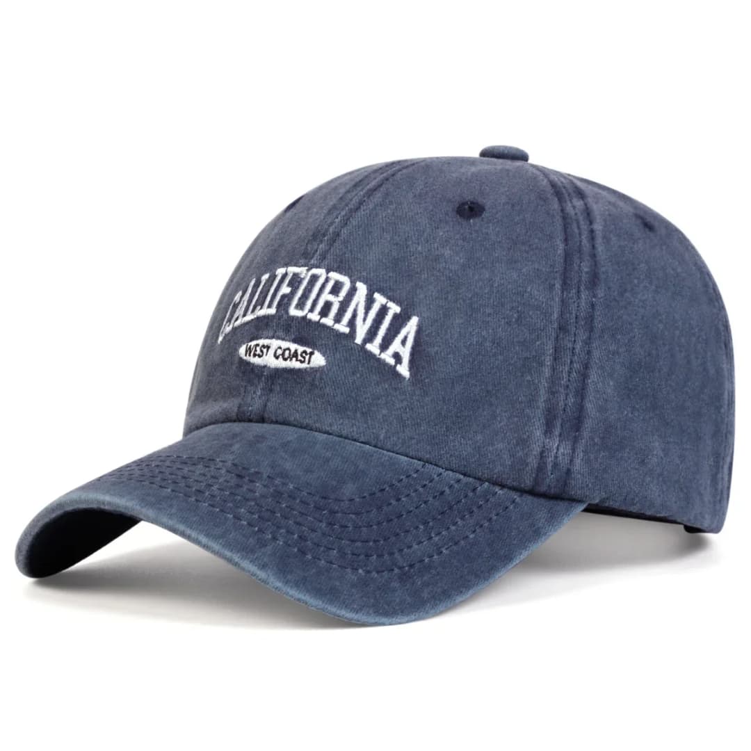Unisex CALIFORNIA Letter Embroidery Wash Baseball Caps Spring and Autumn Outdoor Adjustable Casual Hats Sunscreen Hat - 4