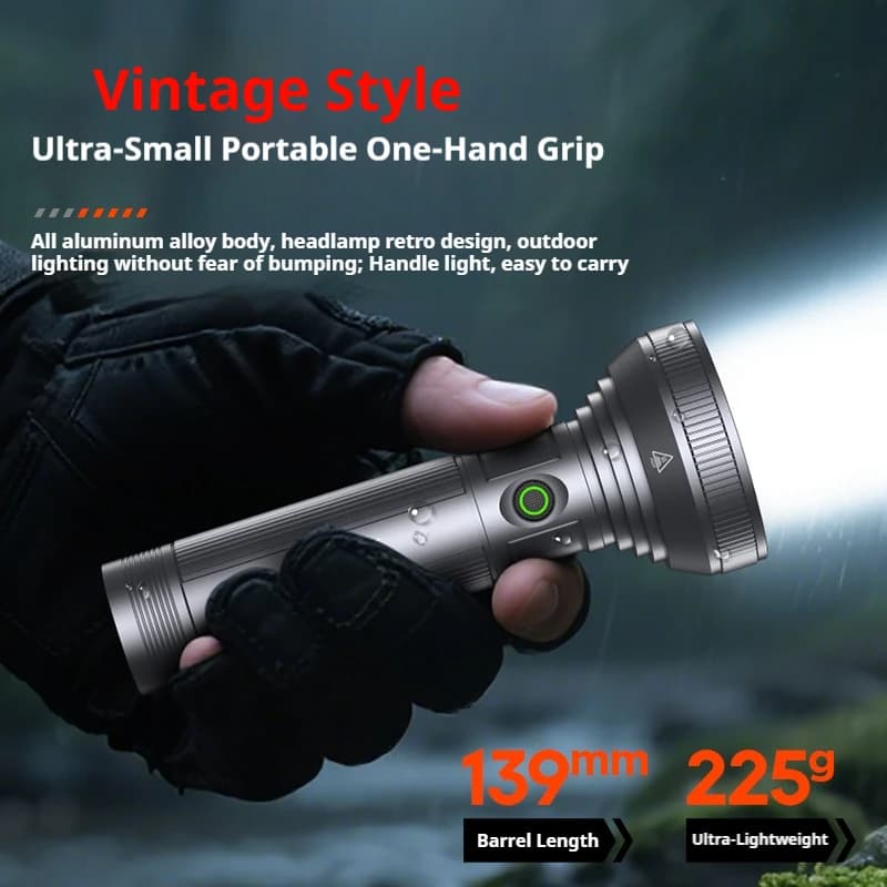 2025 New Flashlight PHILIPS SFL6252 High Power LED Flashlight Camping Torch With 9 Lamp Beads Rechargeable Portable Hand Lantern - 3