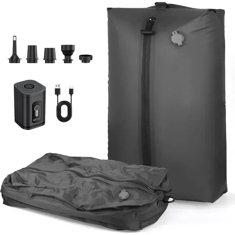 17L Vacuum Compression Bag with Air Pump Reusable Travel Storage Bag Outdoor Compression Backpack Luggage Bag