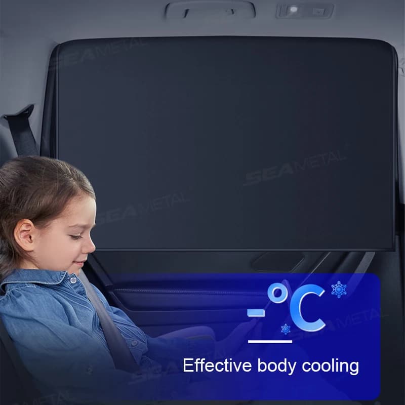 ستائر مغناطيسية لنوافذ السيارة الجانبية لحجب أشعة الشمس وحماية من الأشعة فوق البنفسجية غطاء حماية من الشمس للسيارة ستارة خصوصية للسيارة - 4