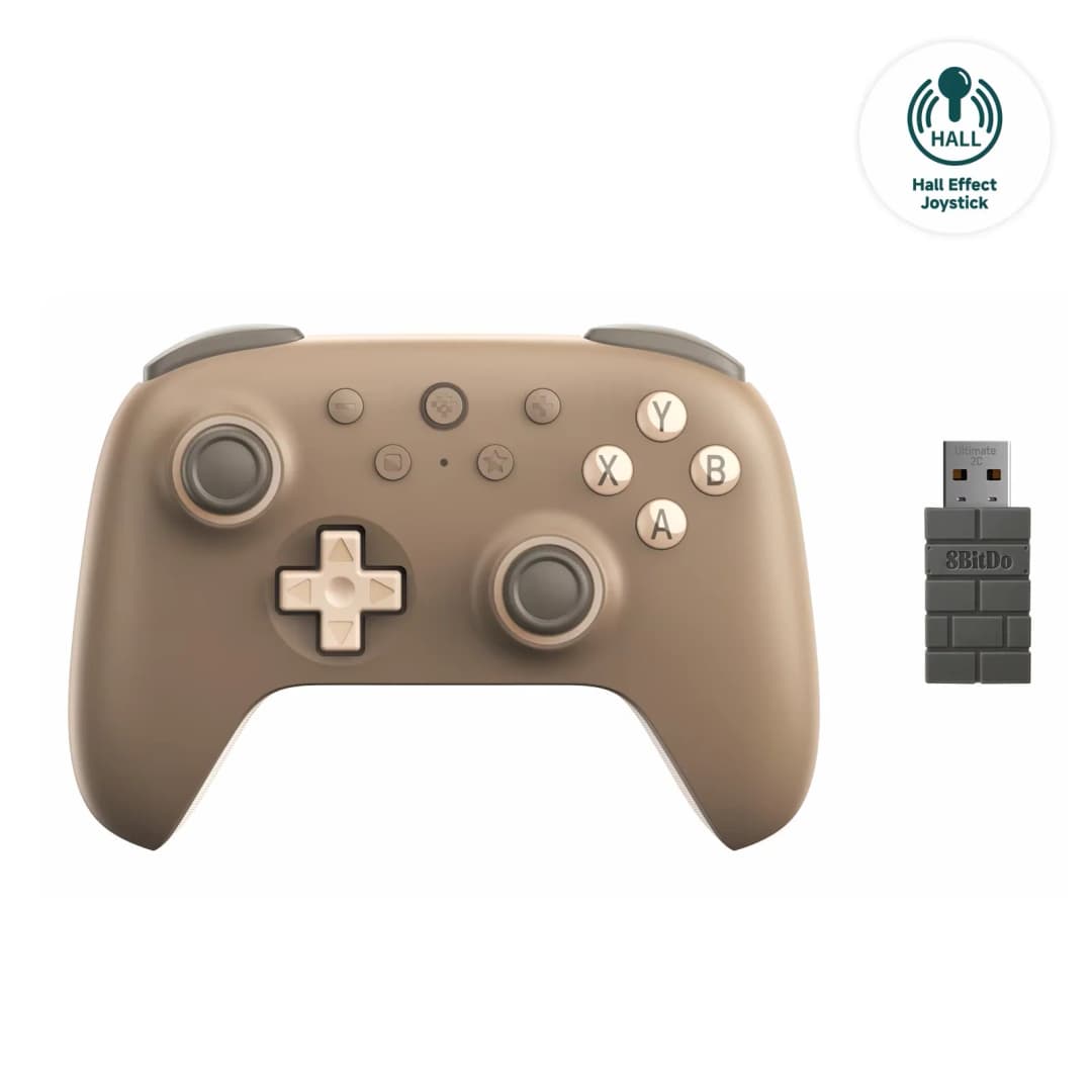 8BitDo Ultimate 2C وحدة تحكم ألعاب لاسلكية 2.4G يد تحكم بتأثير هول لكمبيوتر، Windows 10 11، Steam Deck، Raspberry Pi، أندرويد - 6