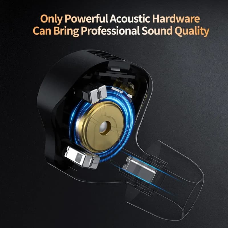 سماعات KZ ZS12 PRO X معدنية 1DD+5BA هاي فاي هجين باس داخل الأذن مراقب سماعات موسيقى رياضية عزل الضوضاء سماعة وصول جديد - 4
