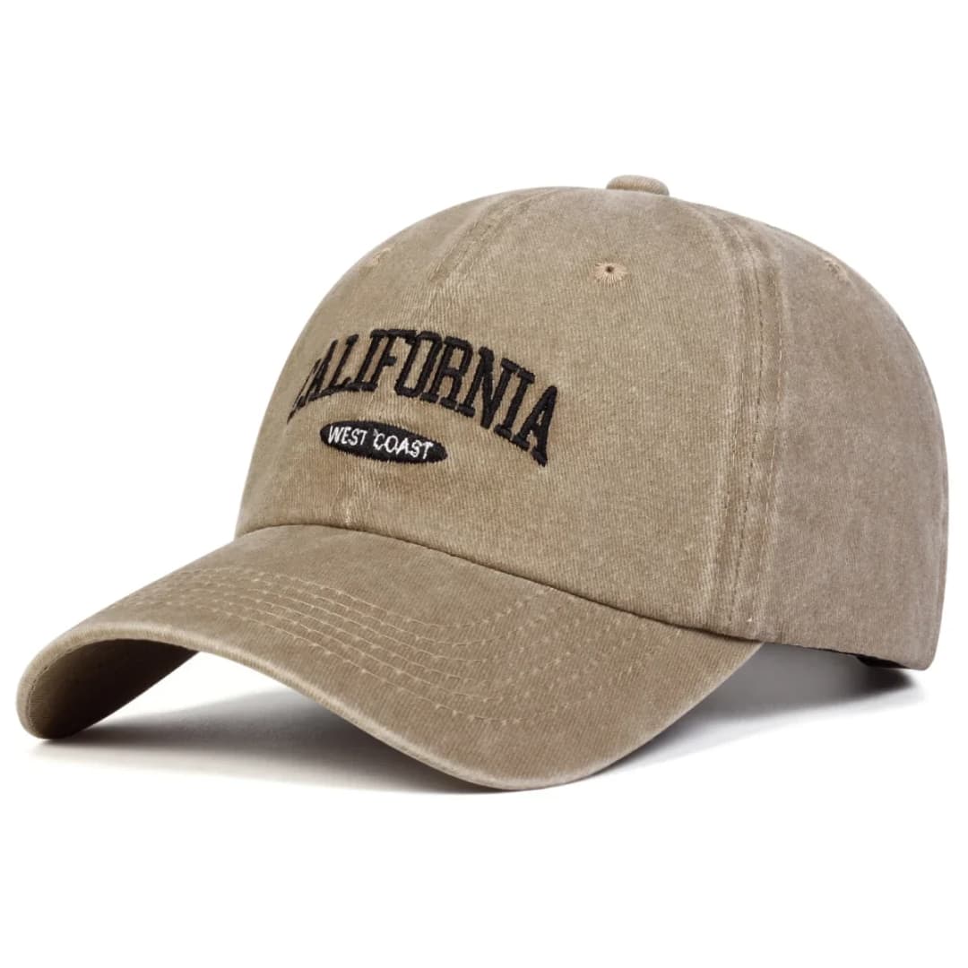 Unisex CALIFORNIA Letter Embroidery Wash Baseball Caps Spring and Autumn Outdoor Adjustable Casual Hats Sunscreen Hat - 2